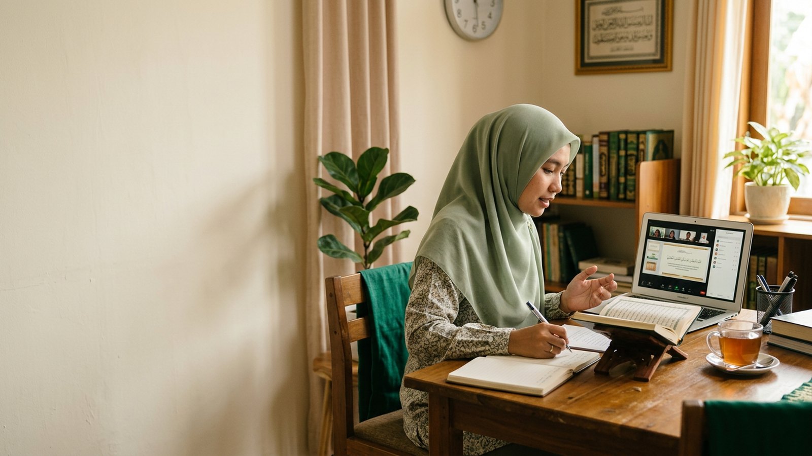 Kelas privat berlangsung